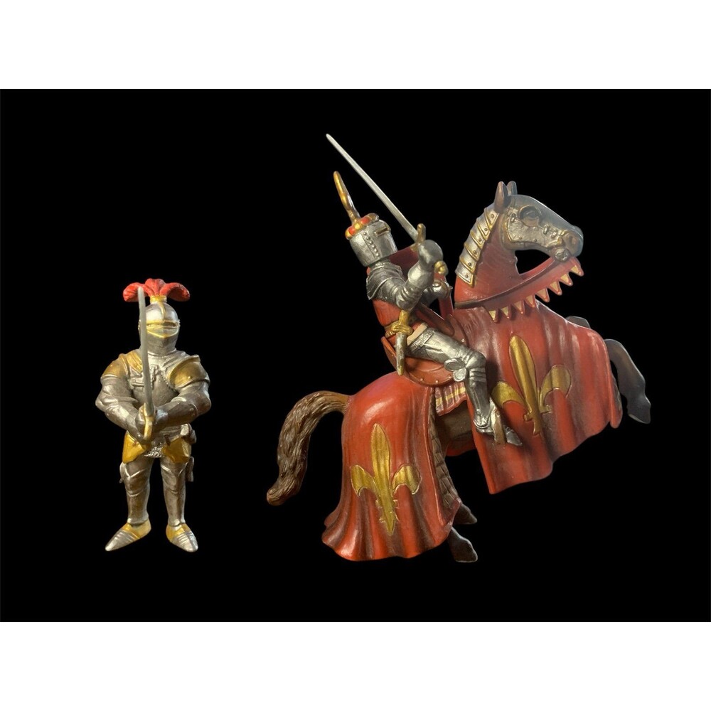 Two Schleich knight figurines from the "World of Knights" 2003 series